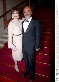 205236 Arnal-De Rosa Starface 2016-02-26 Paris France 41ème cérémonie des CESAR: Arrivées dans le hall du théâtre du Châtelet. Scott-Thomas, Kristin; Louboutin, Christian  Copyright: xArnal-DexRosax xStarfacex STAR_205236_015