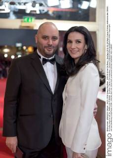 205236 Arnal-De Rosa Starface 2016-02-26 Paris France 41ème cérémonie des CESAR: Arrivées dans le hall du théâtre du Châtelet. Drucker, Marie; Commandeur, Jérôme  Copyright: xArnal-DexRosax xStarfacex STAR_205236_062