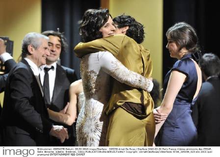 205239 Arnal-De Rosa Starface 2016-02-26 Paris France 41ème cérémonie des CESAR. Salle. Binoche, Juliette; Breitman, Zabou  Copyright: xArnal-DexRosax xStarfacex STAR_205239_023