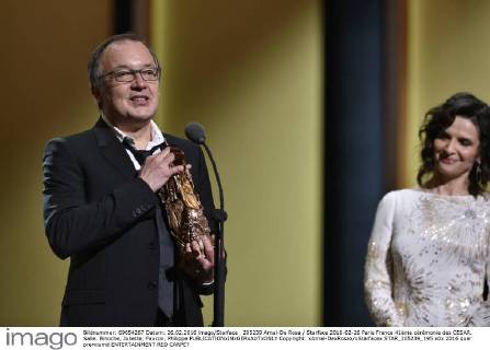 205239 Arnal-De Rosa Starface 2016-02-26 Paris France 41ème cérémonie des CESAR. Salle. Binoche, Juliette; Faucon, Philippe  Copyright: xArnal-DexRosax xStarfacex STAR_205239_195