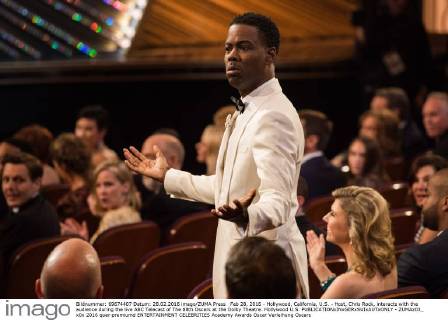 Feb 28, 2016 - Hollywood, California, U.S. - Host, Chris Rock, interacts with the audience during the live ABC Telecast of The 88th Oscars at the Dolby Theatre. Hollywood U.S. - ZUMAz03_