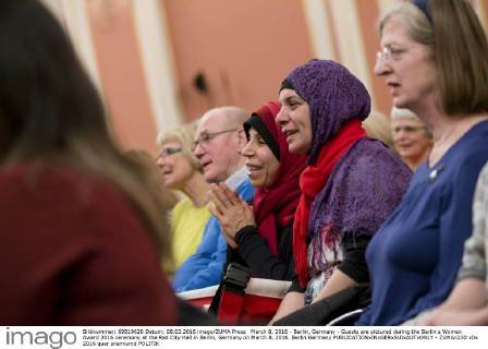March 8, 2016 - Berlin, Germany - Guests are pictured during the Berlin s Women Award 2016 ceremony at the Red City Hall in Berlin, Germany on March 8, 2016. Berlin Germany  - ZUMAn230