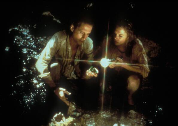 Auf der Jagd nach dem grünen Diamanten Michael Douglas Kathleen Turner, Copyright: TBM UnitedArchives06220446