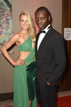 Anne-Kathrin Kosch und Thierry Bisso bei der 11. Victress Awards Gala 2016 im Hotel Titanic Chaussee. Berlin, 04.04.2016 Foto:xFredericx xFuturexImage