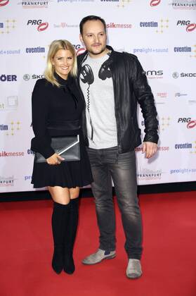 Jennifer Knäble mit Freund Felix Moese bei der Verleihung des PRG Live Entertainment Award 2016 in der Festhalle Frankfurt. Frankfurt am Main, 04.04.2016 Foto:xS.xGabschx xFuturexImage