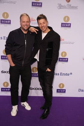 Smudo und Michi Beck von der Gruppe Fanta 4 bei der Verleihung vom Echo am 07.04.2016 in Berlin Echo Verleihung 2016 in Berlin 