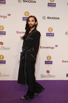 Conchita Wurst bei Verleihung des Deutschen Musikpreises Echo 2016 im Palais am Funkturm Berlin.