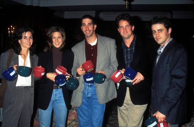 Jan. 1, 2011 - K0358LR.NBC PRESS TOUR PARTY.COURTENEY COX, JENNIFER ANISTON, DAVID SCHWIMMER, MATTHEW PERRY AND MATT LEBLANC. LISA ROSE Q995 - ZUMAg49_