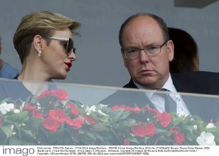 206798 Olivier Anrigo Starface 2016-04-17 MONACO Monaco Tennis Rolex Master 1000 Monte Carlo. Finale Monfils Nadal. Prince Albert II (Monaco); Wittstock, Charlene (Princesse de Monaco)  Copyright: xOlivierxAnrigox STAR_206798_096