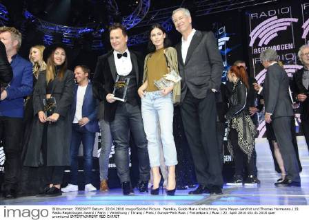 Namika, Guido Maria Kretschmar, Lena Meyer-Landrut und Thomas Hermanns 19. Radio Regenbogen Award Party Verleihung Ehrung Preis Europa-Park Rust Freizeitpark Rust 22. April 2016