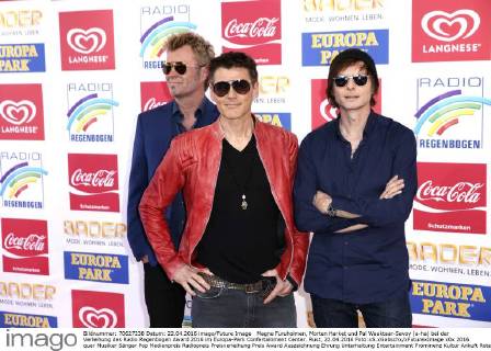 Magne Furuholmen, Morten Harket und Pal Waaktaar-Savoy (a-ha) bei der Verleihung des Radio Regenbogen Award 2016 im Europa-Park Confertainment Center. Rust, 22.04.2016 Foto:xS.xGabschx xFuturexImage