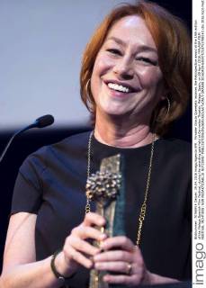 Filmaker Gracia Querejeta receives the Retrospective award at the 19th edition of the Malaga Spanish Film Festival, during the awarding gala held at Cervantes Theater, Malaga, Spain, on 29 April 2016. MALAGA FILM FESTIVAL !ACHTUNG: NUR REDAKTIONELLE NUTZUNG!  GRA508 20160429-635975710753798143