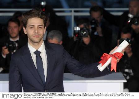 69. Festival de Cannes: Preisverleihung 69th Cannes Film Festival 2016, Photocall Awards. Pictured: Xavier Dolan  AlbertoxTerenghi Cannes