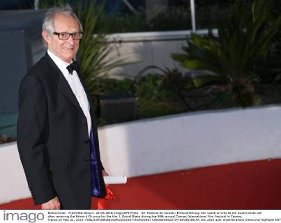 69. Festival de Cannes: Preisverleihung Ken Loach arrives at the award photo call after receiving the Palme d Or prize for the film I, Daniel Blake during the 69th annual Cannes International Film Festival in Cannes, France on May 22, 2016.  CAN20160522734 DAVIDxSILPA