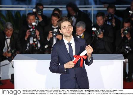69. Festival de Cannes: Preisverleihung Xavier Dolan arrives at the award photo call after receiving the Grand Prix prize for the film It s Only the End of the World during the 69th annual Cannes International Film Festival in Cannes, France on May 22, 2016.  CAN20160522752 DAVIDxSILPA