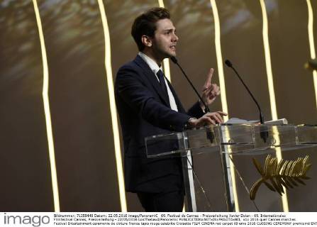 69. Festival de Cannes - Preisverleihung Xavier Dolan - 69. Internationales Filmfestival Cannes, Preisverleihung - 22 05 2016 LoicThebaud Panoramic 