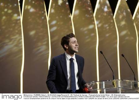 69. Festival de Cannes - Preisverleihung Xavier Dolan - 69. Internationales Filmfestival Cannes, Preisverleihung - 22 05 2016 LoicThebaud Panoramic 