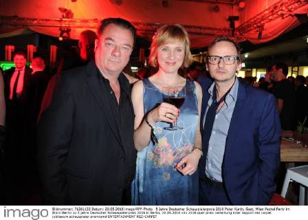 5 Jahre Deutscher Schauspielerpreis 2016 Peter Kurth, Gast, Milan Pechel Party im Bikini Berlin zu 5 jahre Deutscher Schauspielerpreis 2016 in Berlin, 20.05.2016