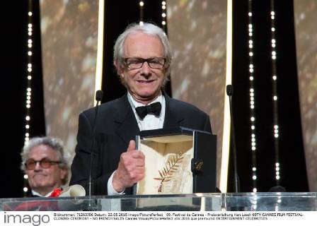 69. Festival de Cannes - Preisverleihung Ken Loach 69TH CANNES FILM FESTIVAL- CLOSING CEREMONY - NO FRENCH SALES Cannes Visual PicturePerfect
