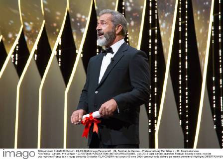 69. Festival de Cannes - Preisverleihung Mel Gibson - 69. Internationales Filmfestival Cannes, Preisträger - 22 05 2016 