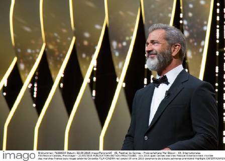 69. Festival de Cannes - Preisverleihung Mel Gibson - 69. Internationales Filmfestival Cannes, Preisträger - 22 05 2016 
