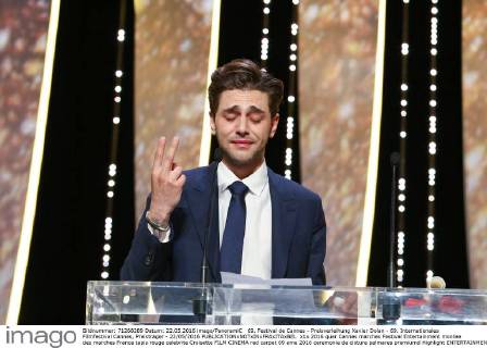 69. Festival de Cannes - Preisverleihung Xavier Dolan - 69. Internationales Filmfestival Cannes, Preisträger - 22 05 2016 