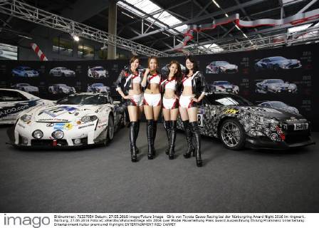 Girls von Toyota Gazoo Racing bei der Nürburgring Award Night 2016 im ringwerk. Nürburg, 27.05.2016 Foto:xC.xHardtx xFuturexImage
