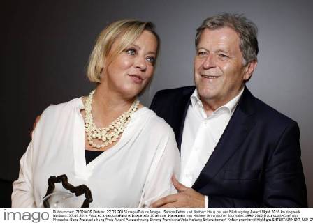 Sabine Kehm und Norbert Haug bei der Nürburgring Award Night 2016 im ringwerk. Nürburg, 27.05.2016 Foto:xC.xHardtx xFuturexImage