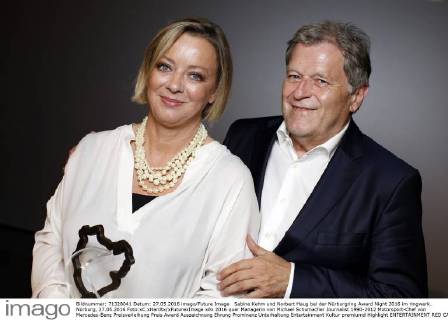 Sabine Kehm und Norbert Haug bei der Nürburgring Award Night 2016 im ringwerk. Nürburg, 27.05.2016 Foto:xC.xHardtx xFuturexImage