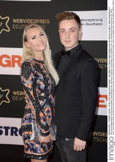 Dagi Bee mit Freund Eugen Kazakov bei der Verleihung des 6. Webvideopreises an die herausragendsten deutschsprachigen Internetstars des Jahres im Castello. Düsseldorf, 04.06.2016 Foto:xO.xHausenx xFuturexImage
