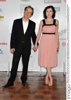 Verleihung Premio Globo d Oro in Rom Rome Photocall Golden Globes . Pictured: Roberto Benigni, Nicoletta Braschi  CCP
