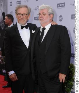 June 9, 2016 - Hollywood, CA, United States - 09 June 2016 - Hollywood. Steven Spielberg, George Lucas. Arrivals for the American Film Institute s 44th Life Achievement Award Gala Tribute to John Williams held at Dolby Theater. Photo Credit: Hollywood United States - ZUMAa123