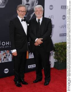 June 9, 2016 - Hollywood, CA, United States - 09 June 2016 - Hollywood. Steven Spielberg, George Lucas. Arrivals for the American Film Institute s 44th Life Achievement Award Gala Tribute to John Williams held at Dolby Theater. Photo Credit: Hollywood United States - ZUMAa123