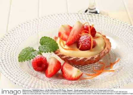 Dessert - Small custard tart with fresh fruit Custard tart with fruit  xdigifoodstockx CTKPhoto201111160351101
