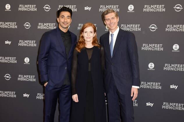 Amir Hamz, Sibylle Canonica und Max Wagner bei der Preisverleihung auf dem 34. Filmfest München 2016 im Festivalzentrum Gasteig. München, 02.07.2016 Foto:xP.xSchönbergerx xFuturexImage