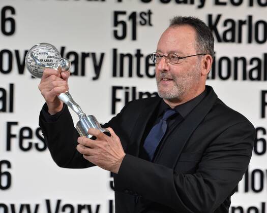 French actor Jean Reno holds the Festival President s Award at the 51st Karlovy Vary International Film Festival in Karlovy Vary, Czech Republic, July 4, 2016. (CTKxPhoto KaterinaxSulova) CTKPhotoP201607040868101  SUK_7454