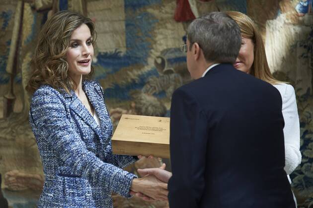 July 8, 2016 - Madrid, Madrid, Spain - Queen Letizia of Spain attended the Delivery of Queen Letizia Awards 2015 of the Royal Board on Disability at Palacio de El Pardo on July 8, 2016 in Madrid Madrid Spain  - ZUMAg15_