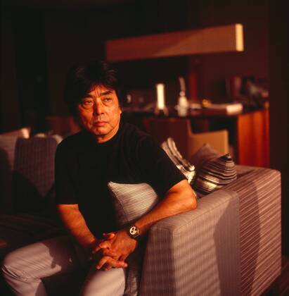 Aug 27, 2010 - Tokyo, Japan - Japanese novelist and filmmaker RYU MURAKAMI poses for photos in Tokyo, Japan. Ryu Murakami was born as Ryunosuke Murakami in Sasebo, Nagasaki in 1952. Murakami s first work, the short novel Almost Transparent Blue deals with promiscuity and drug use among disaffected Japanese youth and won the newcomer s literature prize and the Akutagawa Prize in 1976. The novel is a best seller in Japan and its sales volume reached 3.5 million.  - ZUMAc32_