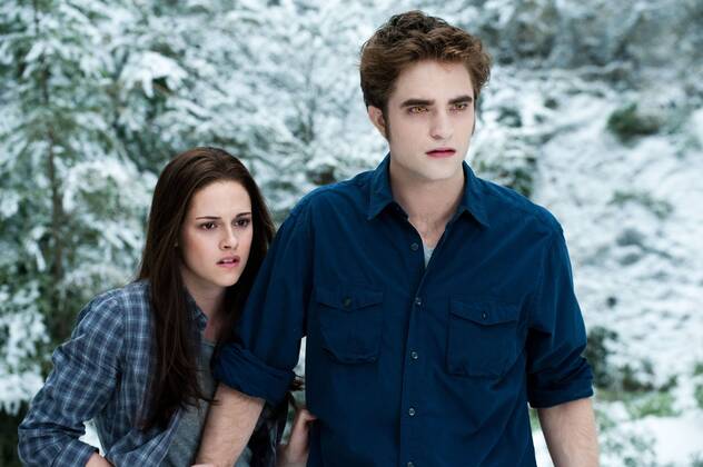 RELEASE DATE: June 30, 2010. MOVIE TITLE: The Twilight Saga: Eclipse. STUDIO: Summit Entertainment. PLOT: As a string of mysterious killings grips Seattle, Bella, whose high school graduation is fast approaching, is forced to choose between her love for vampire Edward and her friendship with werewolf Jacob. PICTURED: KRISTEN STEWART as Bella Swan and ROBERT PATTINSON as Edward Cullen. - ZUMAg90_