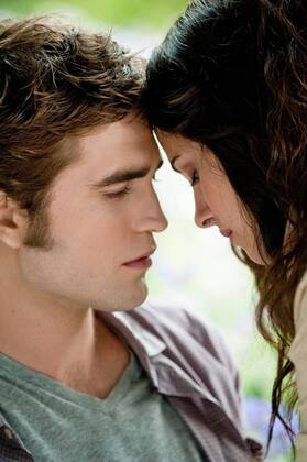 RELEASE DATE: June 30, 2010. MOVIE TITLE: The Twilight Saga: Eclipse. STUDIO: Summit Entertainment. PLOT: As a string of mysterious killings grips Seattle, Bella, whose high school graduation is fast approaching, is forced to choose between her love for vampire Edward and her friendship with werewolf Jacob. PICTURED: ROBERT PATTINSON as Edward Cullen and KRISTEN STEWART as Bella Swan. - ZUMAg90_