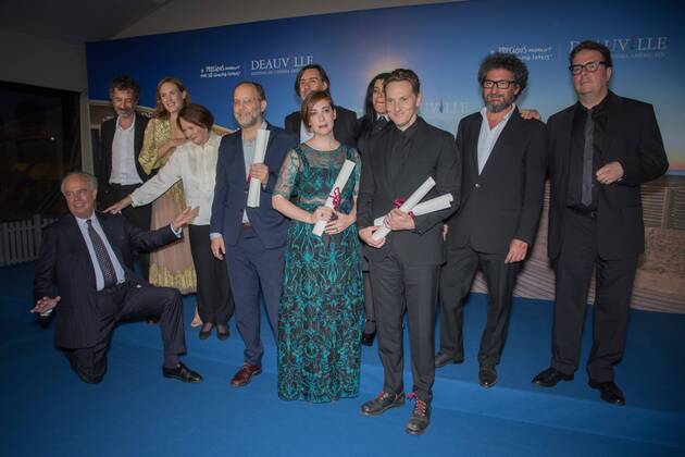 Festival du Cinema Americain in Deauville - Preisverleihung 211347 Arnal-Bar Starface 2016-09-10 Deauville France 42nd Deauville American Film Festival. Remise de prix. Photocall. Solondz Todd; Ross, Matt; Sachs, Ira  Copyright: xArnal-Barx STAR_211347_005