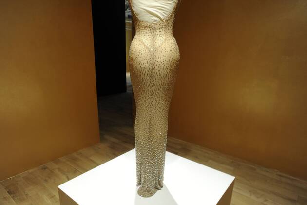 Mariyln Monroe s Happy Birthday Mr. President Kleid beim Presse-Preview der Ausstellung Marilyn: Character not Image im MANA Contemporary. Jersey City, 22.09.2016 Foto:xD.xVanxTinex xFuturexImage