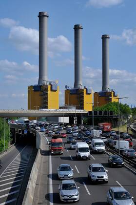 Stau, Stadtautobahn, Wilmersdorf, Berlin, Deutschland Stau Stadtautobahn Wilmersdorf Berlin Deutschland