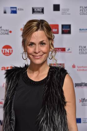 Die Schauspielerin Tanja Lanaeus posiert am 14.10.2016 in Köln auf dem roten Teppich beim International Film Award NRW im Rahmen des Film Festival Cologne. (vormals: Cologne Conference) ein internationales Film- und Fernsehfestival in Köln.