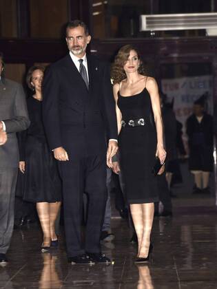 Oviedo. King Felipe and Queen Letizia attending a concert the day before the Princess of Asturias awards  JuanxRuizxBezos