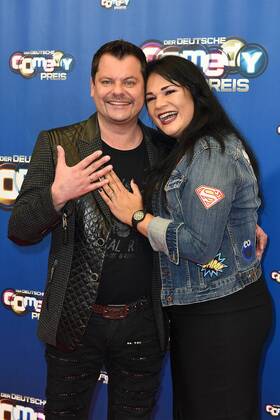 Der Deutsche Comedypreis 2016 am 25.10.2016 in den MMC Studios in Köln Ingo Appelt mit Ehefrau Sonja am 25.10.2016 in Köln ( Nordrhein-Westfalen ) vor der Aufzeichnung der Verleihung des diesjährigen Deutschen Comedypreises. xRx