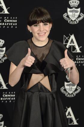 Angy Fernandez attends to the photocall during the delivery of the Golden Medal of the Spanish Cinema Academic to Santiago Segura at Ritz Hotel in Madrid. November 18, Spain. 2016.  (20161118033)