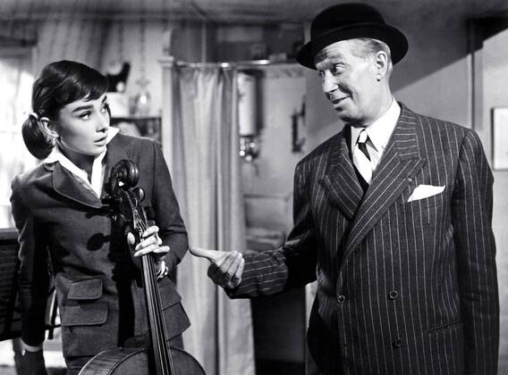Ariane - Liebe am Nachmittag, (LOVE IN THE AFTERNOON) USA 1956 s w, Regie: Billy Wilder, AUDREY HEPBURN, MAURICE CHEVALIER, UnitedArchives00019197
