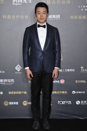 BEIJING, CHINA - DECEMBER 07: Actor Tong Dawei poses on the red carpet of the 13th Man At His Best Award at the Worker s Stadium on December 7, 2016 in Beijing, China.  CFP496717267