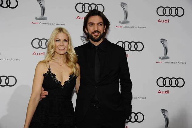 Max Wiedemann mit Tina Kaiser 10 Jahre Audi Generation Award Preis, Auszeichnung Hotel Bayerischer Hof München 07. Dezember 2016